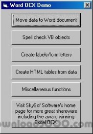 Word OCX screenshot